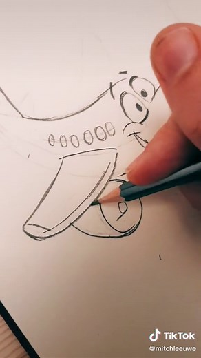 how to draw a cartoony plane #art #doodle #howtodraw #drawing #draw #sketchbook #artist