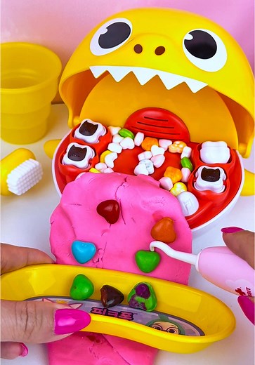 Satisfying with Unboxing & Review Miniature Baby Shark Dental Set Toys, Doctor Playset ASMR Videos #satisfying #unboxing #babyshark #asmr #shorts #subiunboxingtoys