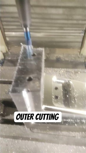 mould die slider outer finishing in VMC controller haas tool 10endmill #vmcwork #machine #cncmill