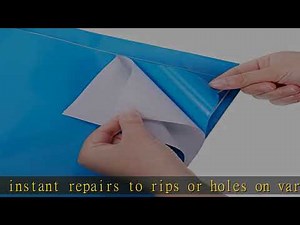 Syhood Vinyl Pool Liner Patch Self Adhesive PVC Vinyl Repair Patch Plastic Pool Patch Repair Kit fo