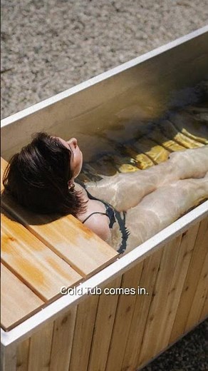 The cold plunge tub you won't want to hide.
