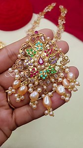 1.9K views · 62 reactions | Exclusive Katai shita ❤❤ ✅Premium quality Gold plating with Antique polish. Slightly Cutwork. All are real stones & Real Pearl Work Showroom Address: Genetic Plaza (2nd floor), Shop #212, Road #27 old(16 New) Dhanmondi, Dhaka-1215 Phone -01610-704772 | Britto | Facebook
