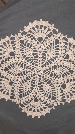 White Crochet Doily with a Pineapple Stitch | Made with a Tiny Hook
