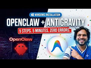 OpenClaw + Google Antigravity installation on Windows in 5 Minutes (5 Steps) Setup #openclaw