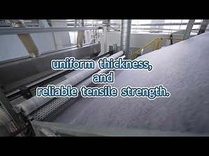 Oddly Satisfying! Modern Nonwoven Fabric Production Line | From Loose Fibers to Fabric