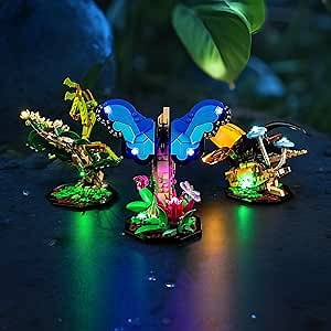 BrickBling LED Light Compatible with Lego 21342 The Insect Collection, Creative Lighting Kit, Cool for Display (Lights Only, No Model)