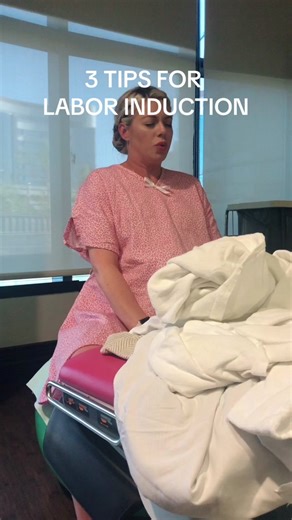 3 tips for labor induction! 1. Eat before. If you’re scheduled for labor induction, most hospitals won’t allow you to eat after you’re checked in. Avoid heavy/greasy foods b/c some people get nauseous and throw up during labor. 2. Change positions frequently. Movement is key in labor! Try to move to a new position every 20-30 mins, even after getting an epidural (your labor nurse can help!) 3. Be prepared for a longer stay. If you’re a first time mom, labor induction can take 24 hours. #pregnant