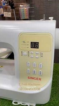Singer sewing machine with decorative stitches #zohaibmachines #embroidery #janome6000
