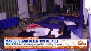 New pictures have emerged of the squalid conditions inside a detention centre on Manus Island, where 600 refugees are refusing to leave. #sun7 | Sunrise