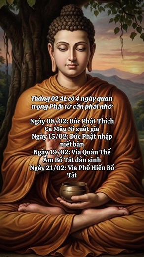 Những Ngày Lễ Quan Trọng Trong Phật Giáo Tháng 2