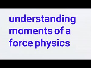 ### **Moment of Force Explained | Learn How to Calculate Moments Easily**