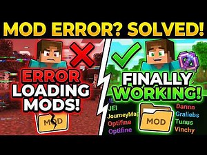 How to Fix Minecraft Loading Mods Error | Mod Compatibility & Setup Guide