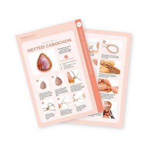 Introduction to Wirework: How to Make a Netted Cabochon Downloadable PDF