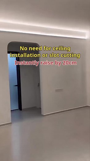 Enhance Ceiling Height with Decorative Strip Lighting