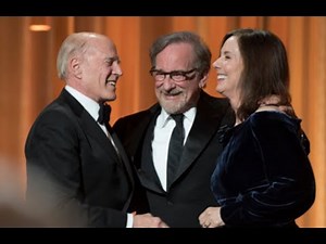 Frank Marshall and Kathleen Kennedy receive an Honorary Award at the 2018 Governors Awards