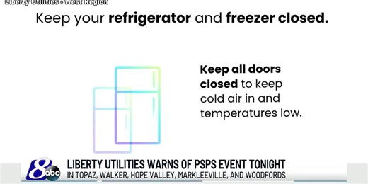 Alpine County warns of possible power outages