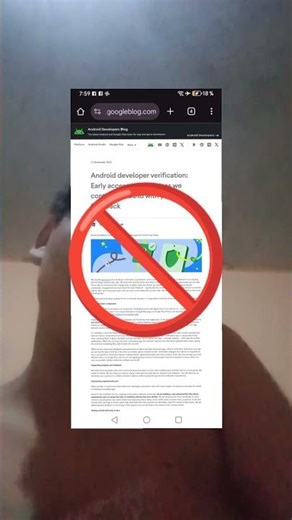 android developer verification #androiddeveloperverification 🚫 no