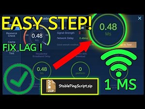 Stable Ping Script + Enemy Lag | 1 ms ✅ Mobile legends Fix Lag NO BAN ! TESTED! ✅ EASY TUTORIAL 2020