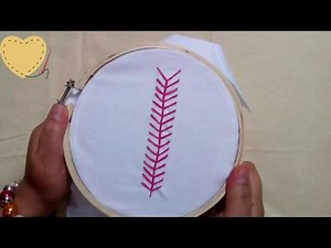 DIY Embroidery Stitches for Beginner - Fly Stitch + Tutorial !
