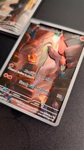 3Devious Art | All 3 connecting artworks Charmander Charmeleon Charizard 3D Pokémon Cards. Absolutely love how this set turned out. Charmeleon is... | Instagram
