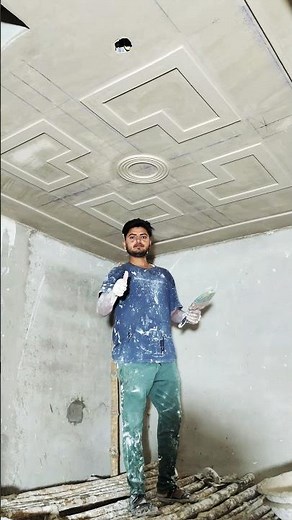 trending🎇 POP design // 🤔how to make pop ceiling design ? pop simple design 👌✅! #ceiling #popdesign