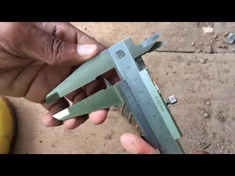 How to measure diameter of re bar.