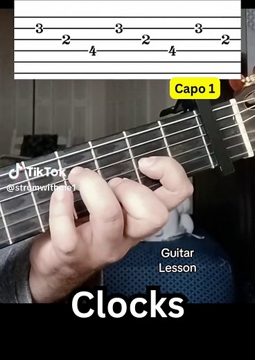 Clocks by Coldplay: Easy Guitar Lesson for Beginners