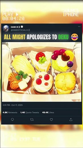 ALL MIGHT APOLOGIZES TO DEKU 😂 | #animeedit #myheroacademia
