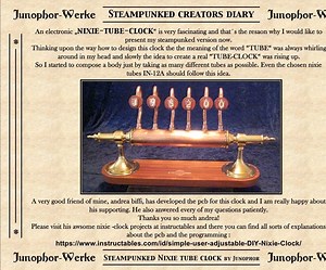 Steampunk Nixie Tube Clock