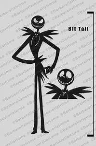 8ft Jack Template When Made. Printable Trace and Cut Halloween Silhouette Decor Templates / Stencils. PDF - Etsy