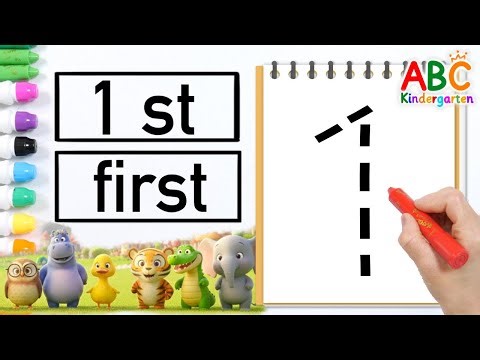 Ordinal Numbers from a Kindergarten Teacher | Count Your Friends in Line | English Kindergarten