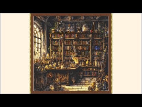 Stitch With Me #15 - McGonagall’s Library by The Cross Stitch Studio