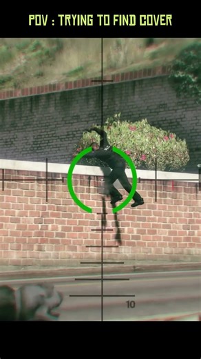 Slow Motion Trying to Find Cover #gta #gta5