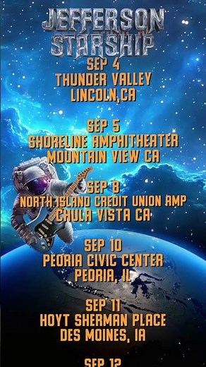 New dates for the Runaway Again Tour are on sale NOW! 🚀 #jeffersonstarship