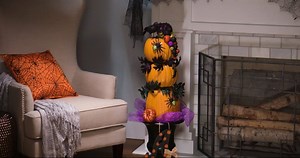 63K views · 1.4K reactions | Three cute pumpkins ready for fall, stack them up so they stand tall. Autumn colors can't wait to be seen, on your front porch during Halloween. | At Home | Facebook