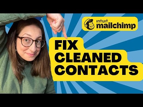How to FIX CLEANED Contacts in Mailchimp / Fix Hard Bounced Contacts