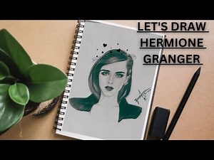 How to draw Hermione Granger from Harry Potter| full tutorial |step by step| using Loomis method