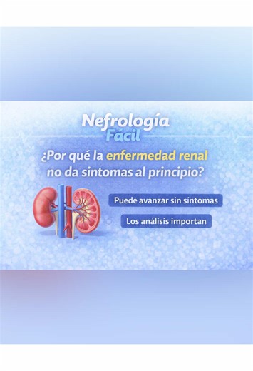 🫘 La enfermedad renal puede NO dar síntomas durante mucho tiempo. Por eso los análisis son clave para detectarlo a tiempo🩸 ⏱️. Aquí te lo explico. #riñones #analisis #enfermedadrenal #Nefrología #SaludRenal