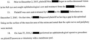 Blindness after Vitrectomy
