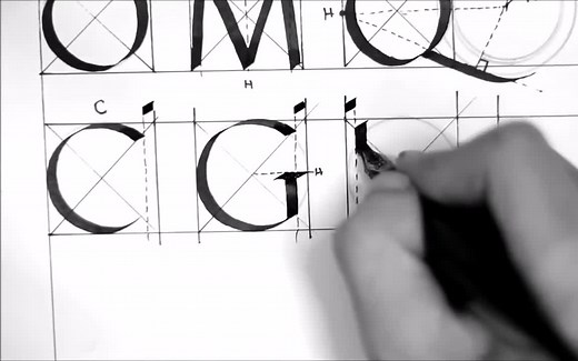 【英文书法教程#10】罗马大写体简易教程 by Tri Shiba