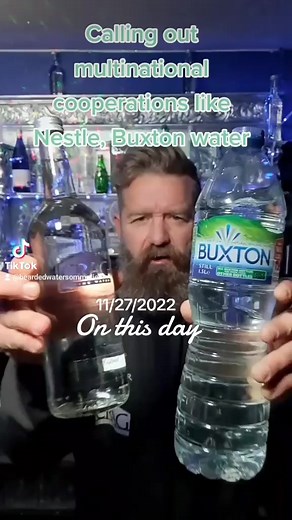 13 reactions | Reusable glass Crag Spring Water vs Buxton Water Nestlé 8 million plastic bottles per week just out of Buxton #reuse #greed #reels | Doran Binder | Facebook