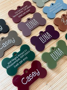Acrylic Custom Engraved Pet ID Tags Personalized Front and Back Dog Tags for Dogs - Etsy
