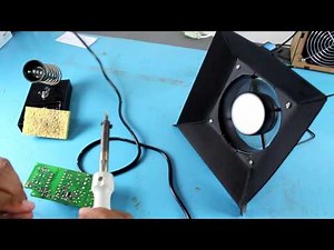 COMO FAZER EXAUSTOR DE FUMAÇA PARA BANCADA DE ELETRÔNICA.