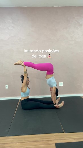 A ultima valeu? 🤣🤣🤣🤣 Nota dó #desafioemdupla #ioga #desafiocomamiga