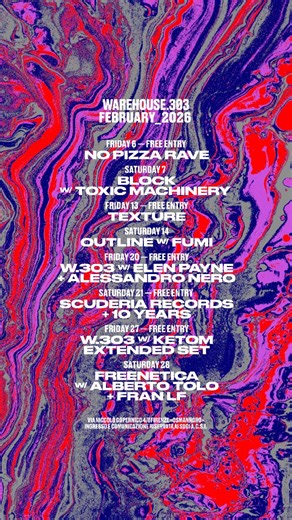 WAREHOUSE 303 on Instagram: "February in da (ware)house! Ready for some noise??"