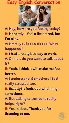 Simple English Conversation Practice | Talking About Feelings 😔 | Daily English Speaking