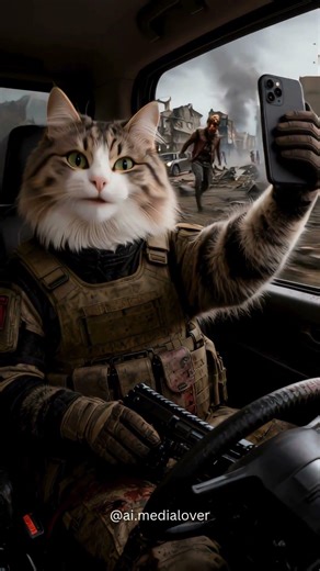 AI Battlefield: One Cat Against Endless Zombies 🪖🐱🧟