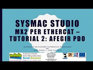 Sysmac Studio. Control VF OMRON 3G3MV MX2 per Ethercat. Tutorial 2. Afegir PDO.