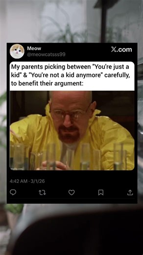 Parents when arguing with me