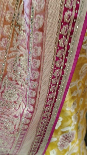 new fancy saree brasso pattern light yellow colour#viral #saree 💃💥💥💥💥💥💥